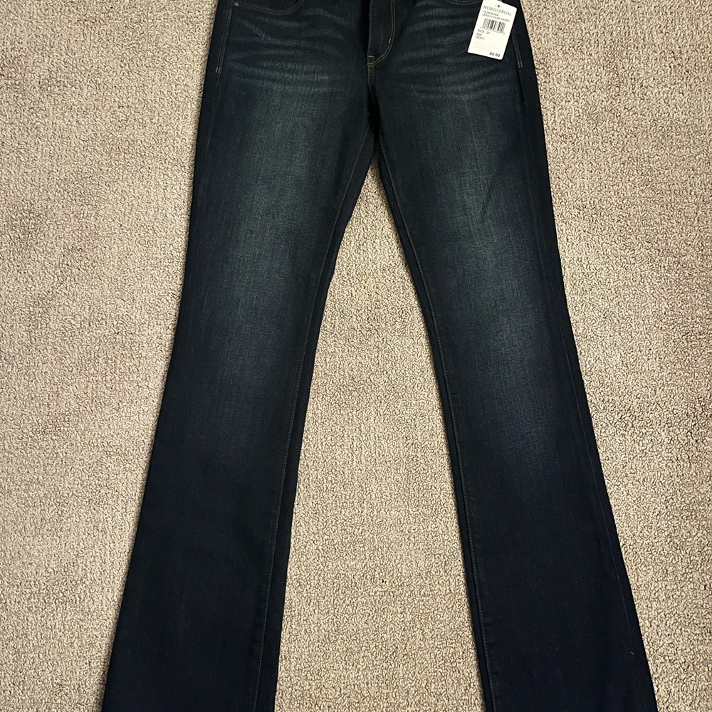 Treasure & Bond Women's Dark Blue Boot Cut Jeans